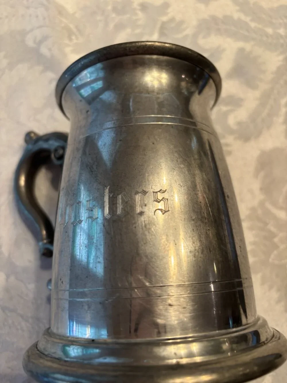 Raimond Vtg Pewter Tankard Made In England Engraved 